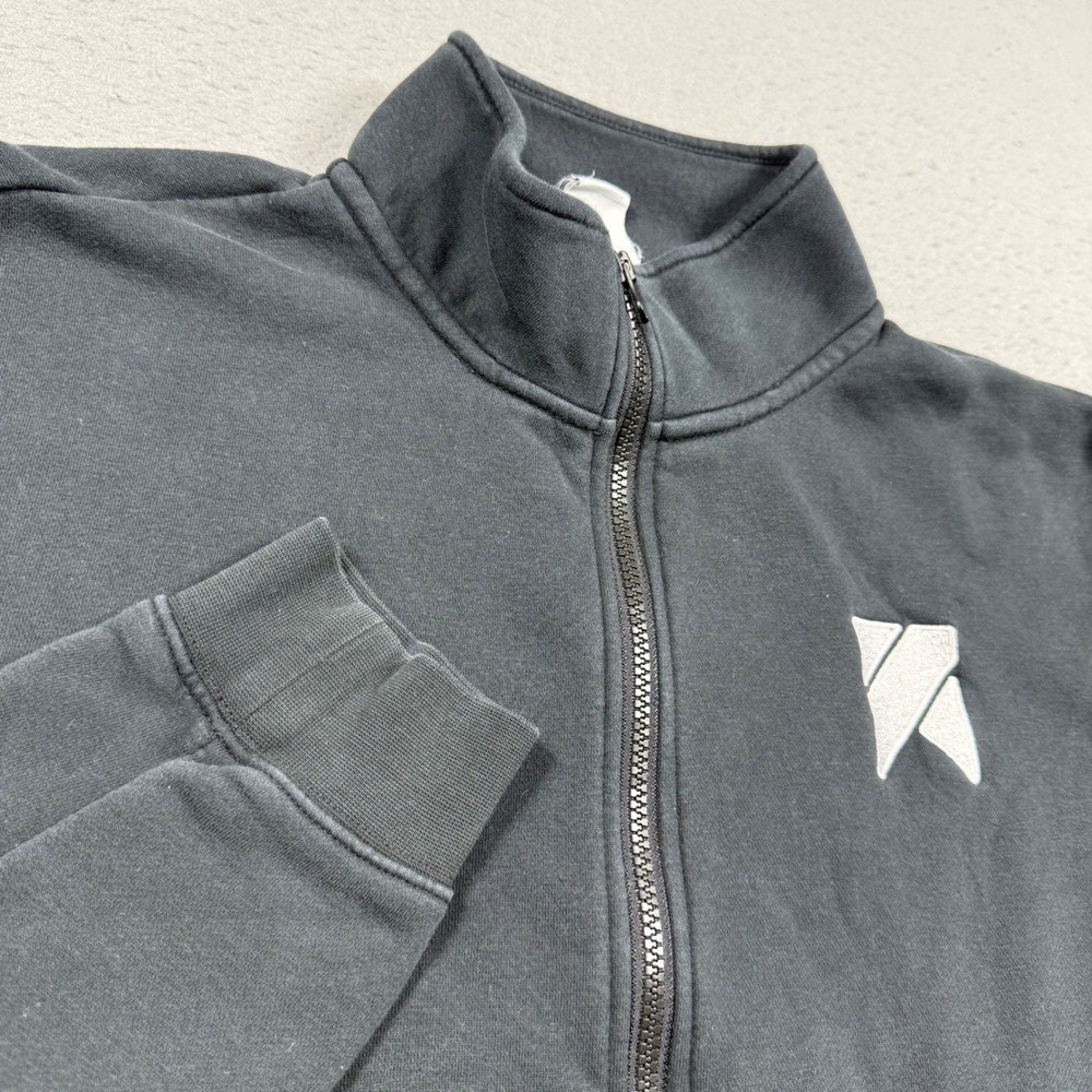 Nike Overjet Mens Quarter Zip Sweatshirt Black Fleece Pullover Size Large